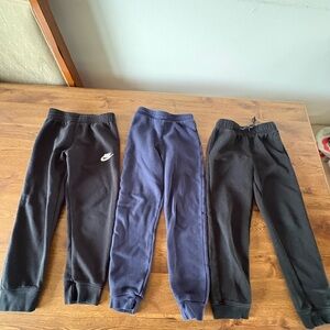 Boys Lot Of Asst. Brands Black/Blue Sweatpants Sz. 6-8
